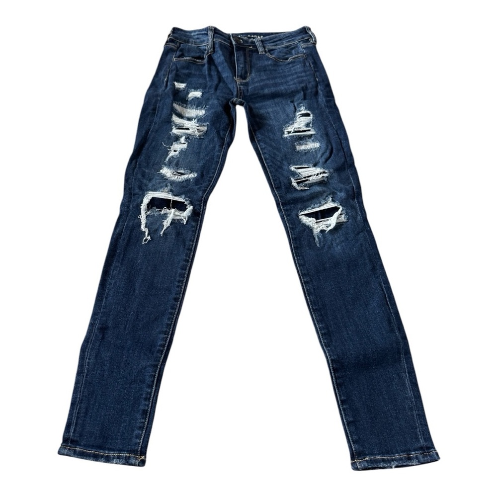 American Eagle Distressed Jegging Denim Jeans Size 4